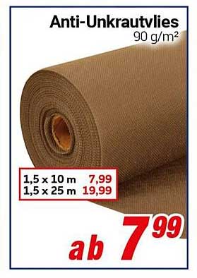 Anti-Unkrautvlies 90 g/m²