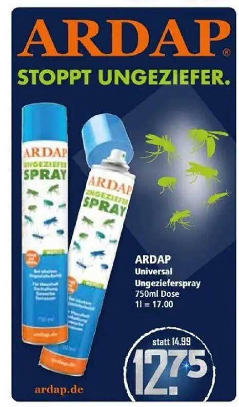 ARDAP Universal Ungezieferspray 750ml Dose