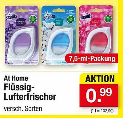 At Home Flüssig-Luftfrischer 7,5-ml-Packung - Aktion