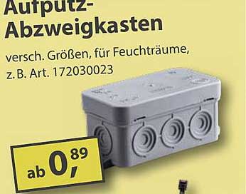 Aufputz-Abzweigkasten - vielseitig und praktikabel