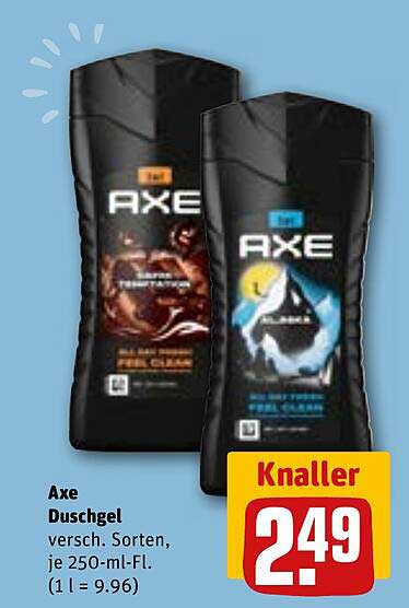 Axe Duschgel, verschiedene Sorten, 250-ml-Flasche