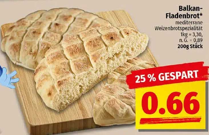 Balkan-Fladenbrot - Mediterrane Weizenbrotspezialität