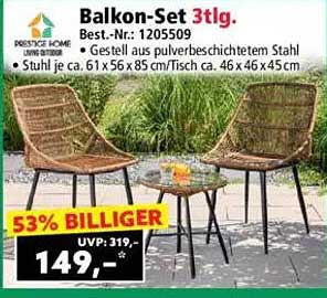 Balkon-Set 3tlg.
