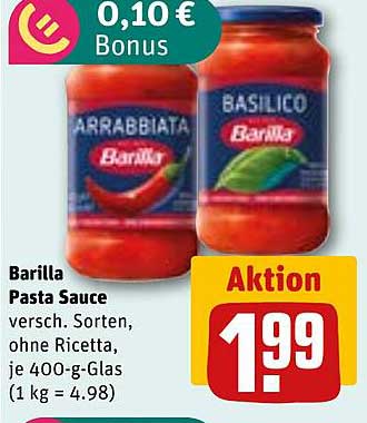 Barilla Pasta Sauce - Verschiedene Sorten