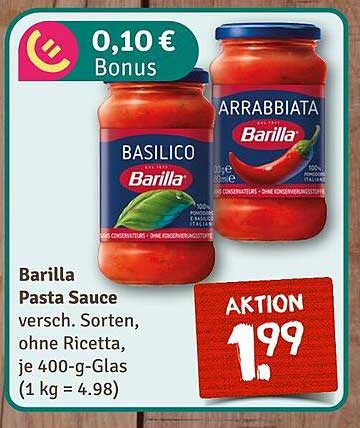 Barilla Pasta Sauce - verschiedene Sorten, je 400-g-Glas