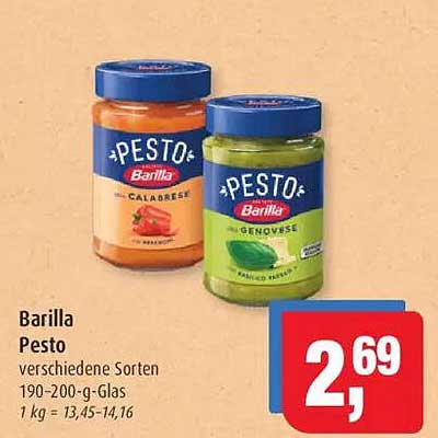 Barilla Pesto verschiedene Sorten 190-200-g-Glas