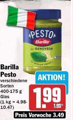 Barilla Pesto verschiedene Sorten 400-175 g Glas