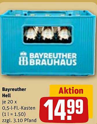 Bayreuther Hell 20 x 0,5-L-Container