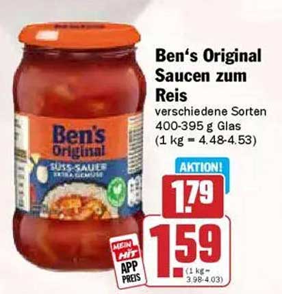 Ben's Original Saucen zum Reis - verschiedene Sorten