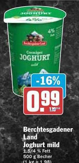 Berchtesgadener Land Joghurt mild 500 g