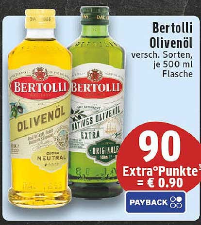Bertolli Olivenöl, verschiedene Sorten, je 500 ml Flasche