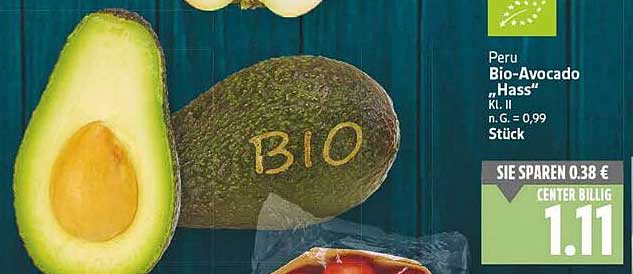 Bio-Avocado "Hass" Kl. II - Stück