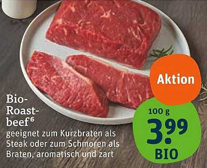 Bio-Roastbeef – aromatisch und zart mit Bio-Qualität