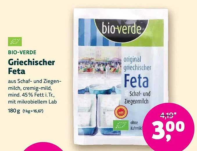 BIO-VERDE Griechischer Feta