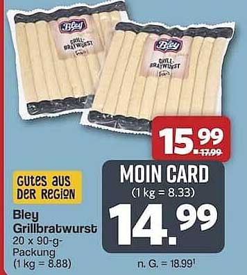 Bley Grillbratwurst 20 x 90-g-Packung
