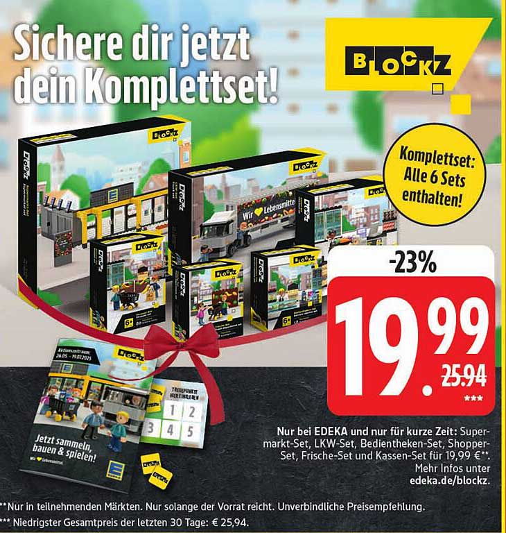 BLOCKZ Komplettset – Alle 6 Sets zum Preis von 19,99 €