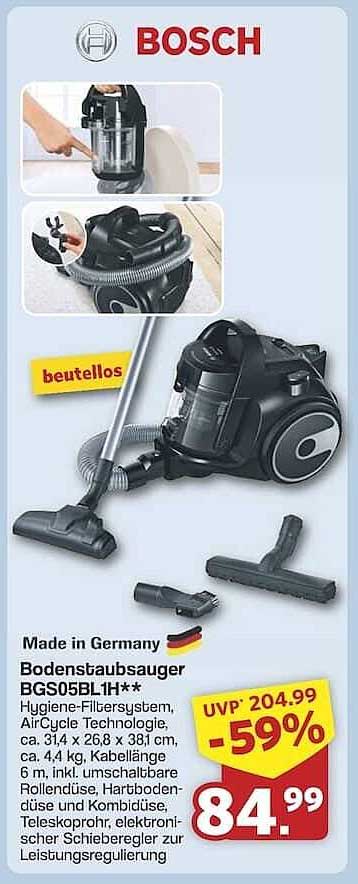 Bodenstaubsauger BGS05BL1H von Bosch