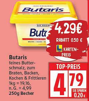 Butaris Butter-Schmalz 250g Becher