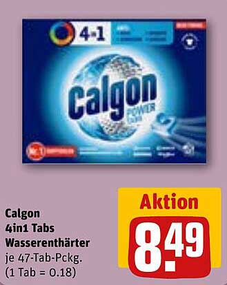Calgon 4in1 Tabs Wasserenthärter je 47-Tabs-Pckg.