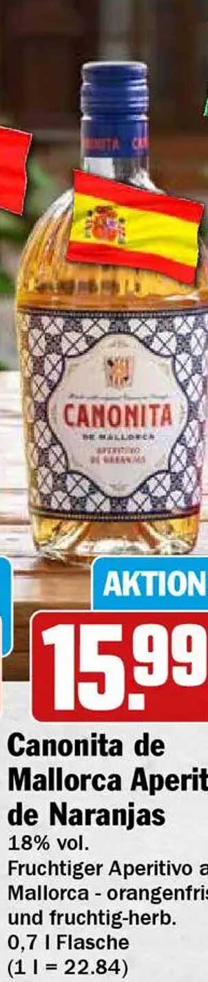 Canonita de Mallorca Aperitivo de Naranjas 0,7 l - Aktion
