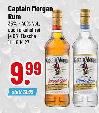 Captain Morgan Rum - Spiced Gold und White Rum