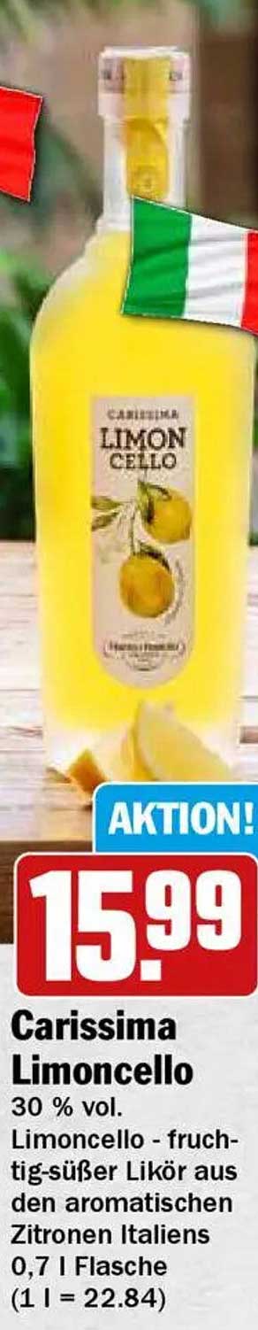 Carissima Limoncello 0,7 L - fruchtig-süßer Likör aus Italien