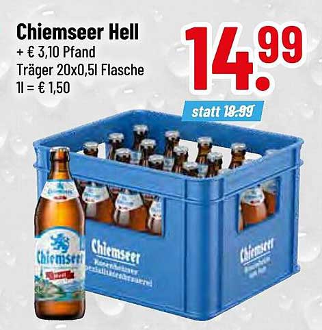 Chiemseer Hell 20 x 0,5 l Kasten