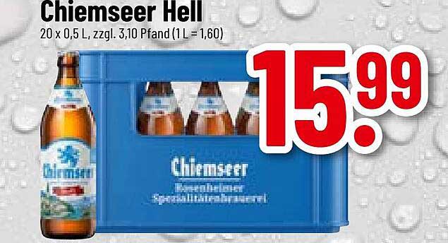 Chiemseer Hell 20 x 0,5 L (zzgl. 3,10 Pfand)