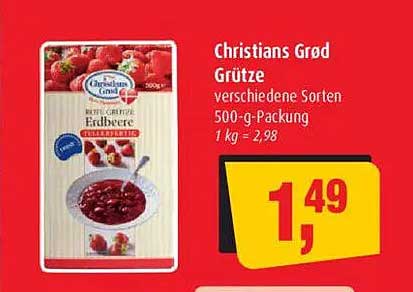 Christians Grød Grütze - verschiedene Sorten 500-g-Packung