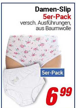 Damen-Slip 5er-Pack