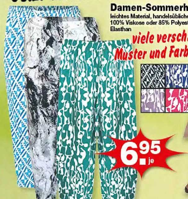 Damen-Sommerhosen - Leicht und Bequem
