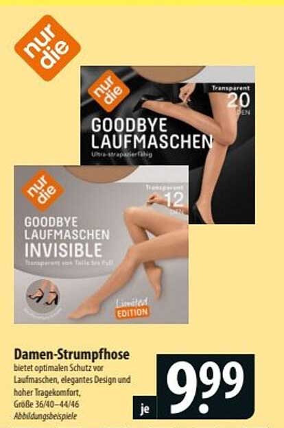 Damen-Strumpfhose Goodbye Laufmaschen von nur die