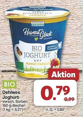 Dehlwes Joghurt verschiedene Sorten 150-g-Becher