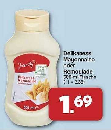 Delikatess Mayonnaise oder Remoulade 500-ml-Flasche