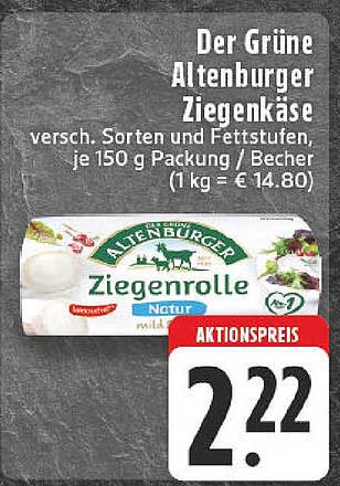 Der Grüne Altenburger Ziegenkäse