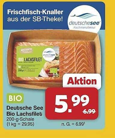 Deutsche See Bio Lachsfilet 200-g-Schale