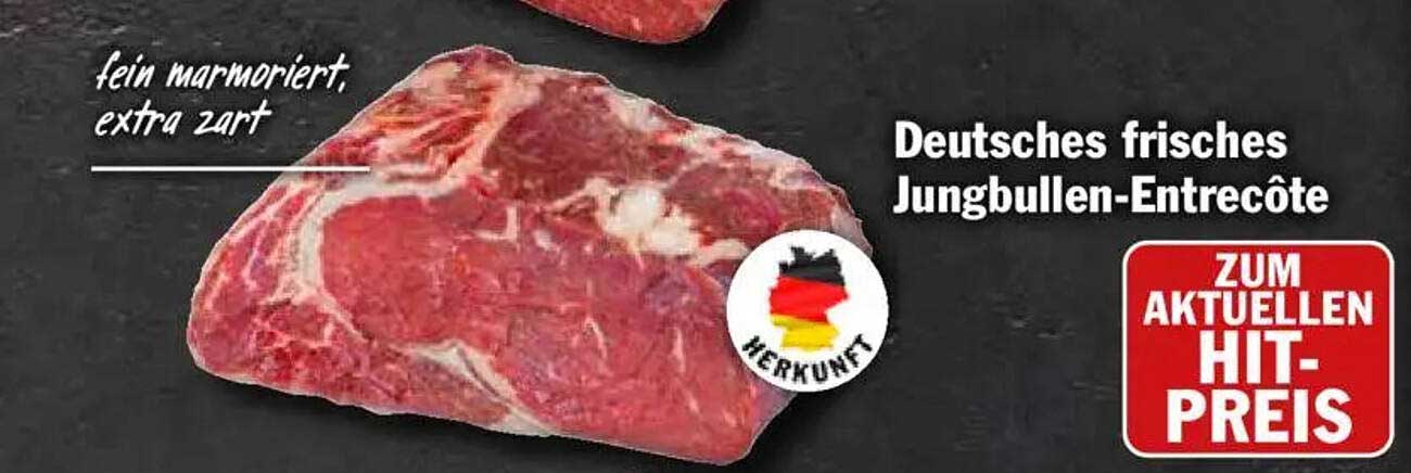 Deutsches frisches Jungbullen-Entrecôte