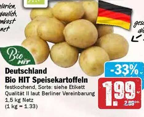 Deutschland Bio HIT Speisekartoffeln