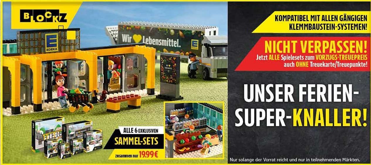 Die exklusiven BLOCKZ Spielsets von EDEKA – Sammle sie alle!