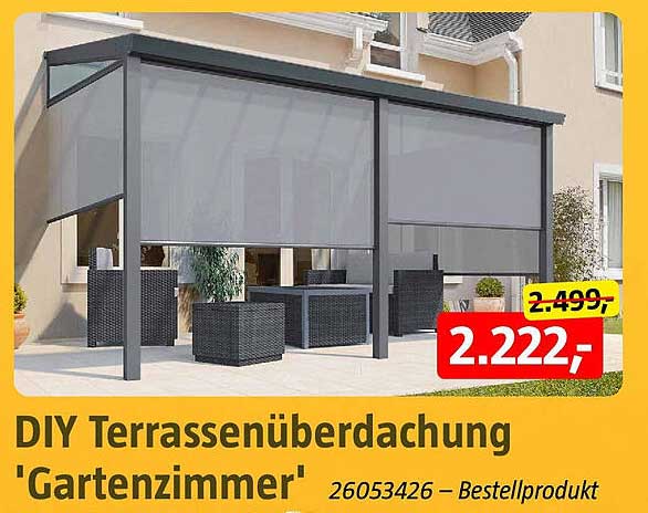 DIY Terrassenüberdachung 'Gartenzimmer'