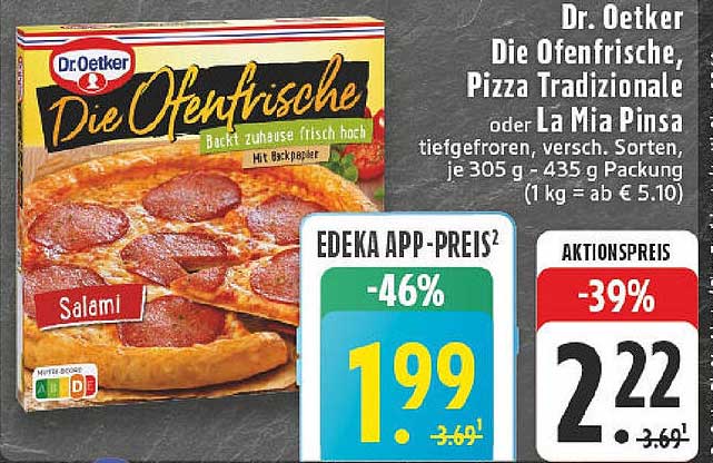 Dr. Oetker Die Ofenfrische, Pizza Tradizionale oder La Mia Pinsa