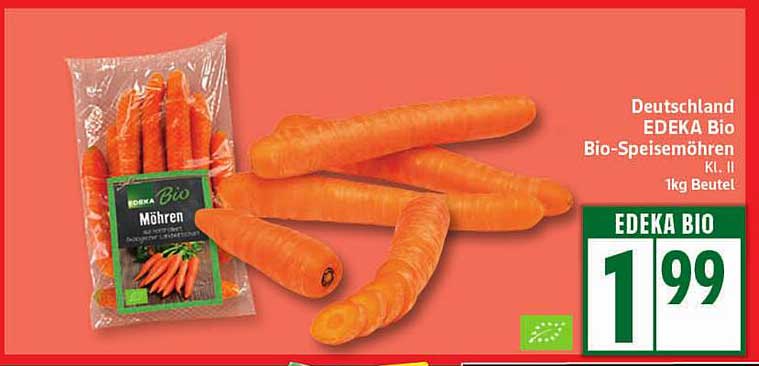 EDEKA Bio Bio-Speisemöhren Kl. II 1kg Beutel