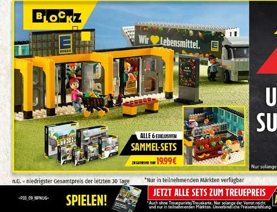 EDEKA BLOCKZ Sammel-Sets – alle 6 exklusiven Sets zum Vorteilspreis!