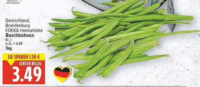 EDEKA Heimatliebe Buschbohnen 1kg