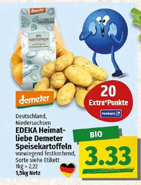 EDEKA Heimatliebe Demeter Speisekartoffeln
