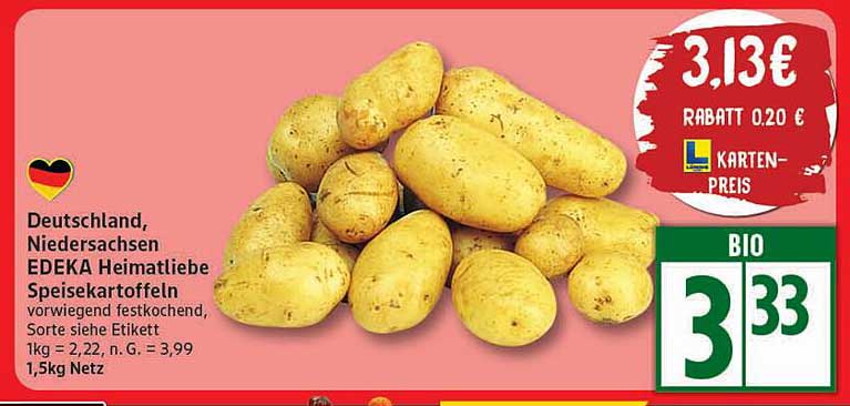 EDEKA Heimatliebe Speisekartoffeln, 1,5kg