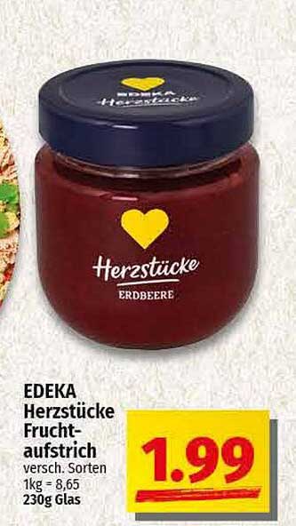 EDEKA Herzstücke Fruchtaufstrich Erdbeere