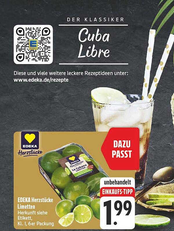 EDEKA Herzstücke Limetten, 6er Packung
