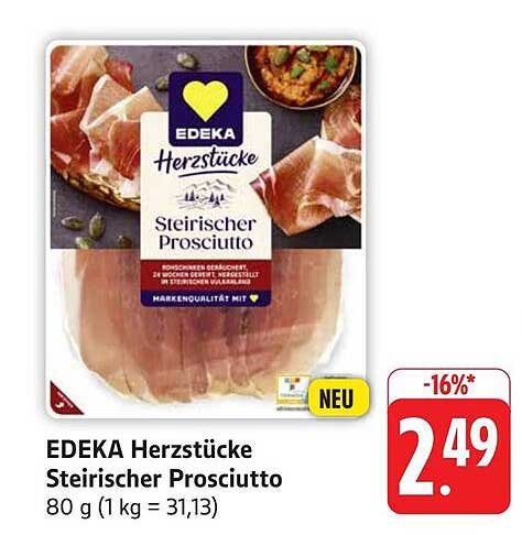 EDEKA Herzstücke Steirischer Prosciutto 80 g