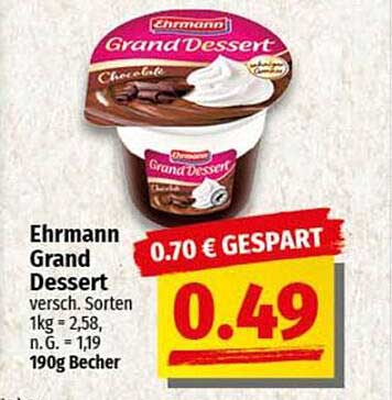 Ehrmann Grand Dessert - Verschiedene Sorten